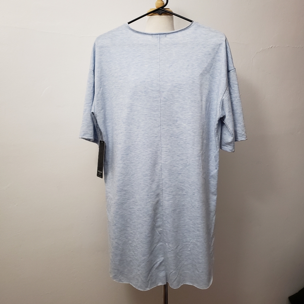 Mission Clothing Longline shirt men L Blue Gray - Picture 2 of 9